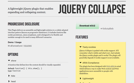 jQuery Collapse