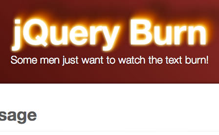 jQuery Burn
