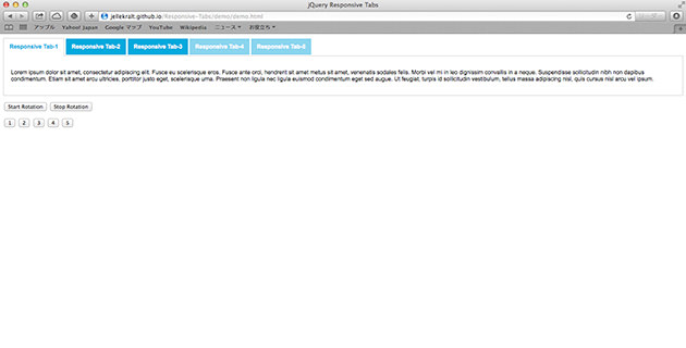 jQuery Responsive Tabs