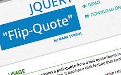 jQuery Flip-Quote