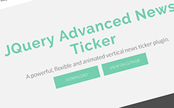 JQuery Advanced News Ticker