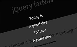 jQuery fatNav
