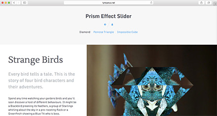 Prism Effect Slider