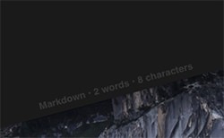 Bywordでワード数と文字数の表示・非表示