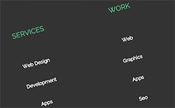 Responsive overlay menu
