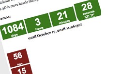 3D Cube CountDown script