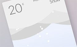 Animated Weather Cards