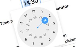 Clock Timepicker Plugin for jQuery