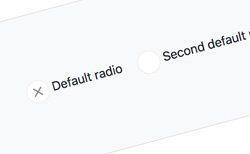 Simple button radios