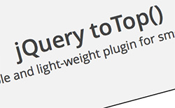 jQuery toTop()