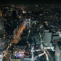 渋谷スクランブルスクエアからの夜景