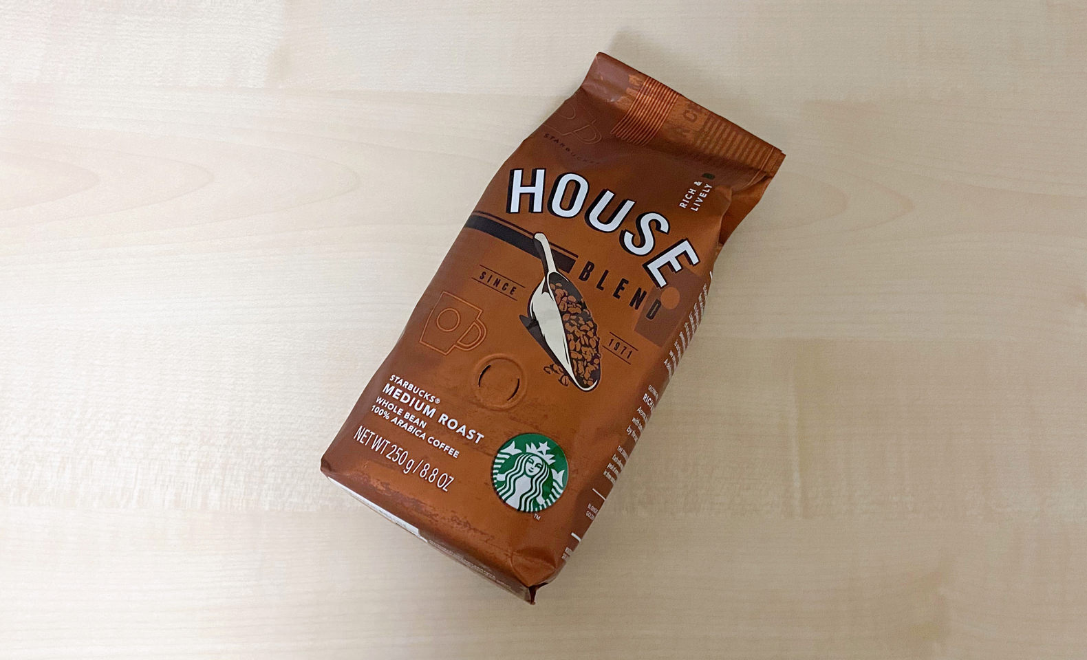 本日のコーヒー豆（スターバックス ハウスブレンド）